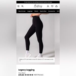 BuffBunny Midnight Black Leggings